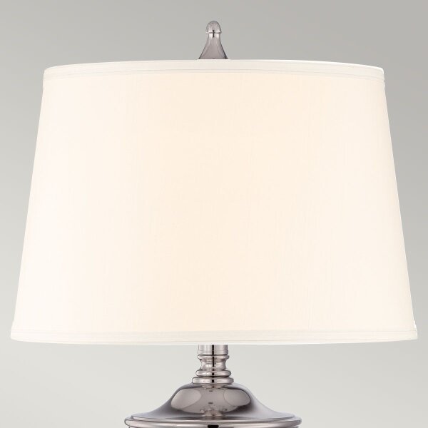 Quoizel QZ-DENNISON-PN - Stolní lampa DENNISON 1xE27/60W/230V lesklý chrom