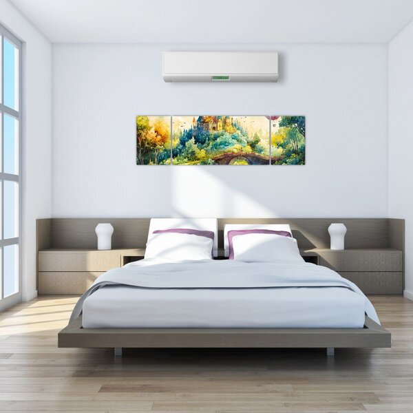 Obraz - Pohádkový zámek (170x50 cm)