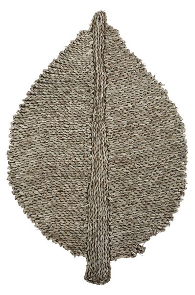 Koberec ve tvaru listu z mořské trávy Leaf - 50*75cm - Chic Antique