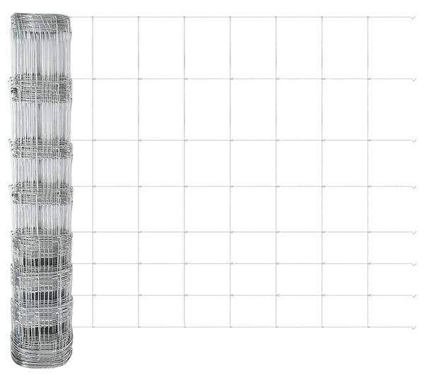 Zemní fixační svařovaný drátěný plot 25 x 1 m Pozinkovaná ocel 3351338