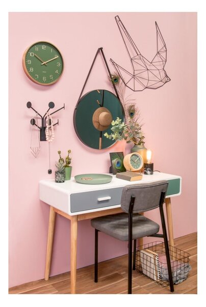 Nástěnné zrcadlo s rámem v černé barvě PT LIVING Balanced, ø 47 cm