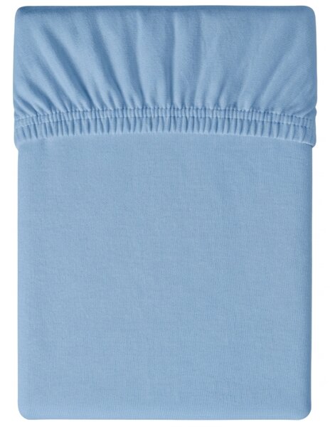 Jersey prostěradlo BASIC světle modré 90 x 200 cm