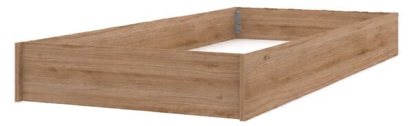 Vyklápěcí jednolůžková postel Nepia U2 (krémová + dub)