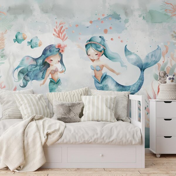 Fototapeta - Mořské panny (245x170 cm)