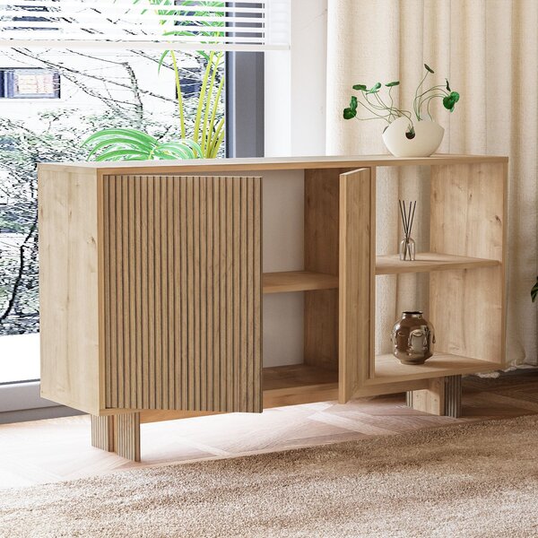 Skříňka Ramiro (dub teplý + dub safírový). Akce -15%