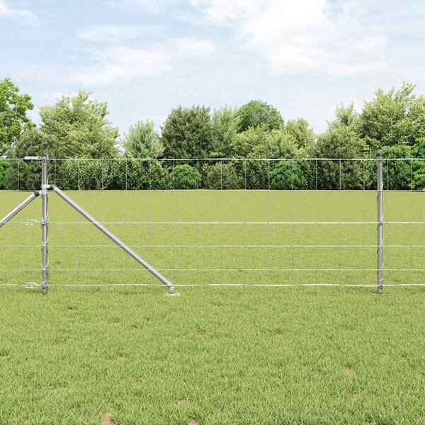 Svařované drátěné ploty s hroty 25 x 0,8 m Pozinkovaná ocel 3351417