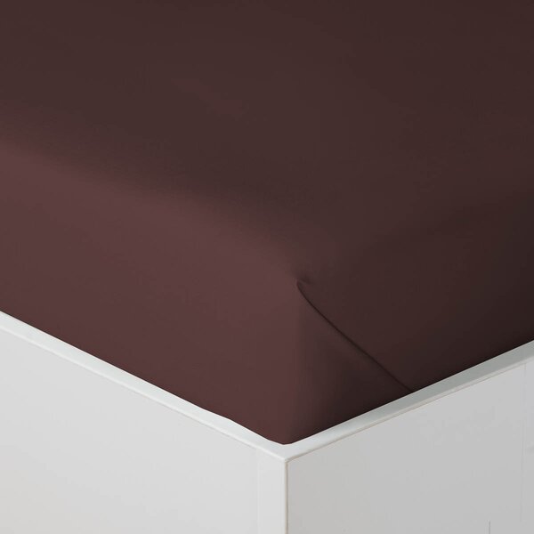 Prostěradlo Veba plachta GAMA bavlněný tmavá hnědá Velikost: 140x250 cm