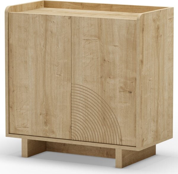 Marckeric Komoda Daira 80 x 40 cm s dubovým dekorem