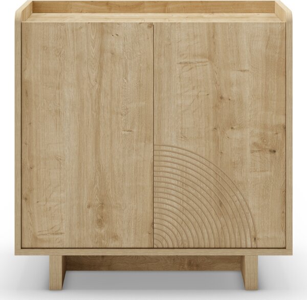 Marckeric Komoda Daira 80 x 40 cm s dubovým dekorem