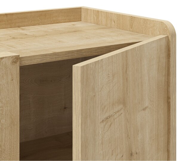 Marckeric Komoda Daira 80 x 40 cm s dubovým dekorem