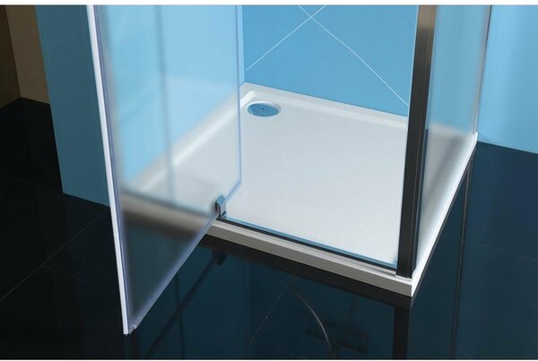Sprchový kout EASY LINE ve tvaru U, 800-900x700 mm, provedení L/R, cihlové sklo