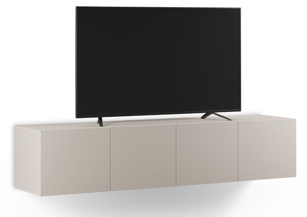 -25 % Dny MOMENTI– Marckeric Béžový lakovaný TV stolek Daroca 180 x 35 cm