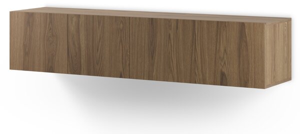 Marckeric Hnědý TV stolek Daroca 180 x 35 cm s dubovým dekorem