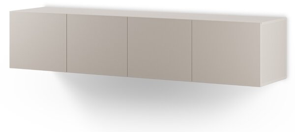 -25 % Dny MOMENTI– Marckeric Béžový lakovaný TV stolek Daroca 180 x 35 cm