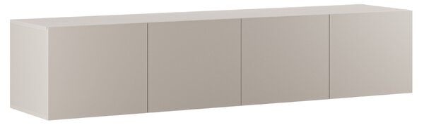 -25 % Dny MOMENTI– Marckeric Béžový lakovaný TV stolek Daroca 180 x 35 cm