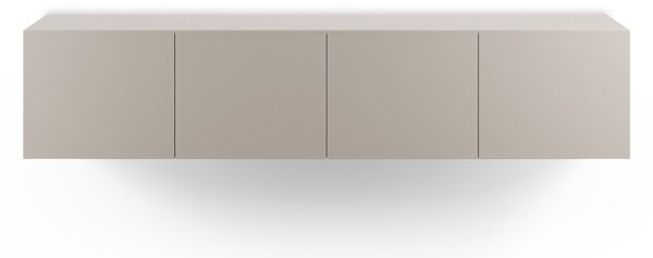 -25 % Dny MOMENTI– Marckeric Béžový lakovaný TV stolek Daroca 180 x 35 cm