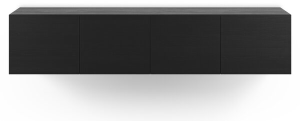 -25 % Dny MOMENTI– Marckeric Černý TV stolek Daroca 180 x 35 cm