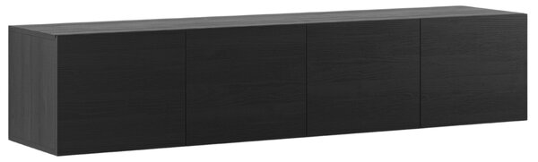 -25 % Dny MOMENTI– Marckeric Černý TV stolek Daroca 180 x 35 cm