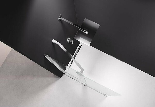 Polysan Modular Shower - Sprchová zástěna posuvná 1600 mm, s pojezdy, čiré sklo MS5-160