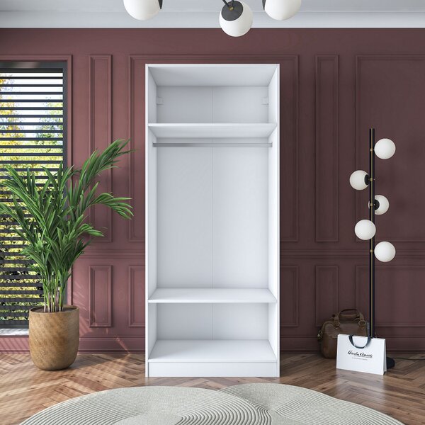 Šatní skříň Baimy 4529 (bílá). Akce -15%