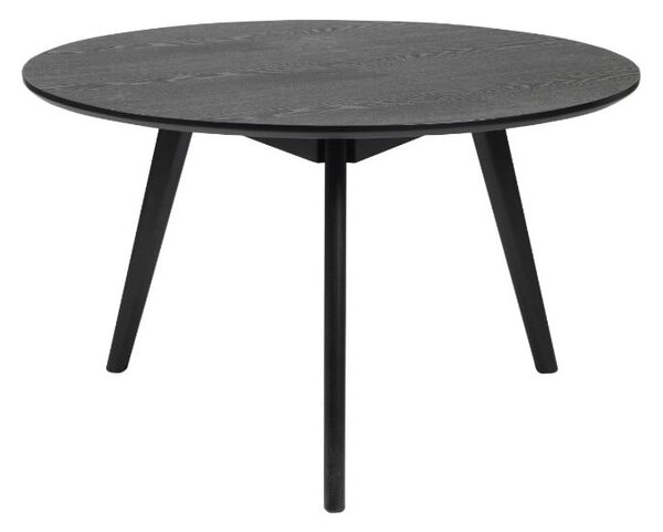 Černý konferenční stolek Rowico YuRAi, ⌀ 90 cm