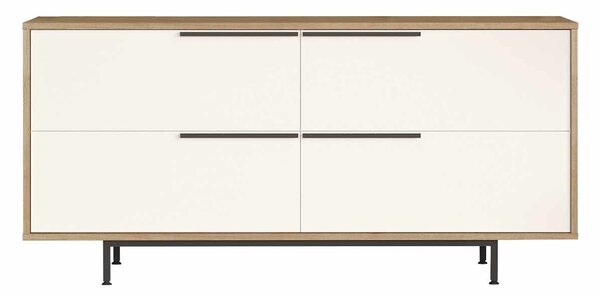 Skříňka Boho 3 (naturální + bílá). Akce -17%