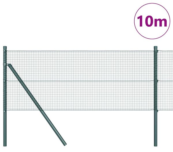 Zemní upevnění svařované drátěné ploty 10 x 0,4 m Zelená 3351675