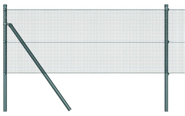 Zemní upevnění svařované drátěné ploty 10 x 0,4 m Zelená 3351674