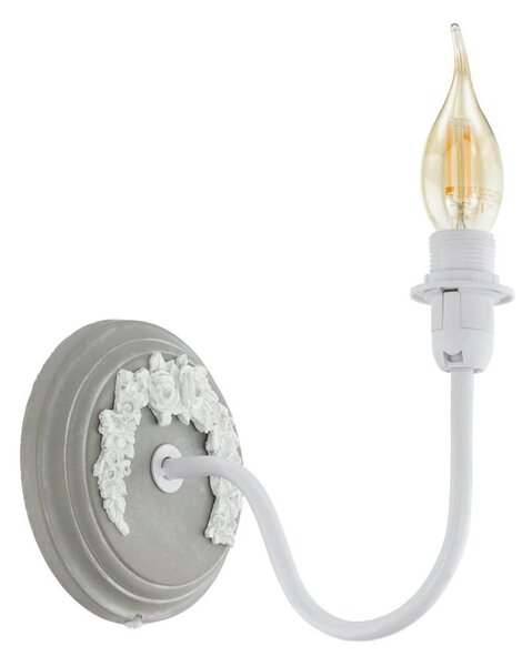 Eglo 33005 - Nástěnná lampa 1xE14/40W/230V bílá/šedá