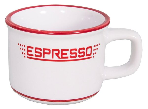 Bílý keramický hrnek na espresso 100 ml – Antic Line