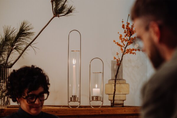 Höfats designové svícny Oval Candle Small