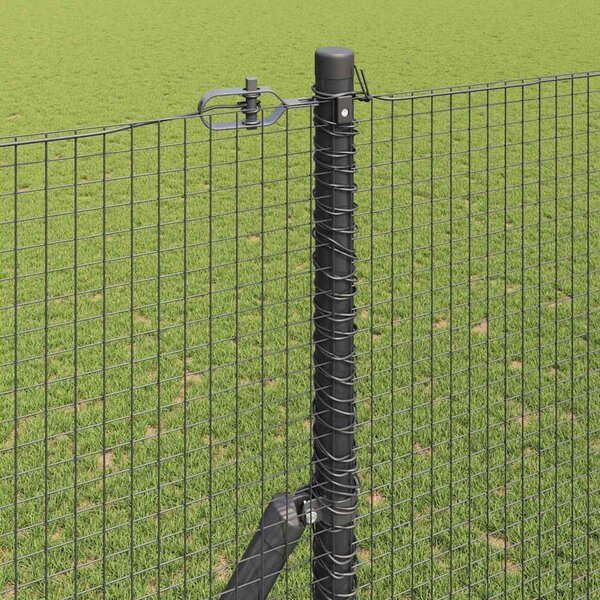 Zemní upevnění svařované drátěné ploty 10 x 1,5 m Šedá Síťovina 3351822