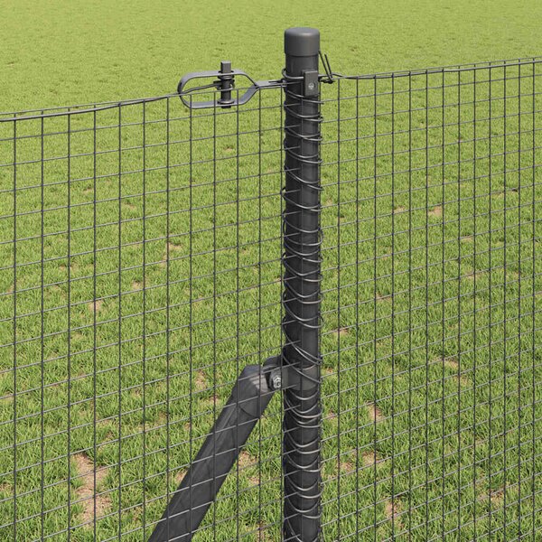 Zemní upevnění svařované drátěné ploty 25 x 1,4 m Šedá Síťovina 3351853
