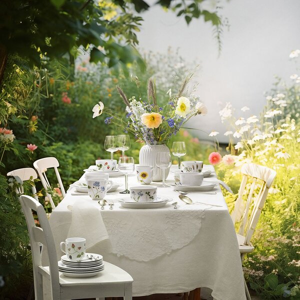 Porcelánový talíř Hammershøi Summer Forget me not 22 cm