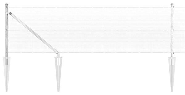 Svařované drátěné ploty s hroty 10 x 0,4 m Pozinkovaná ocel 3351910