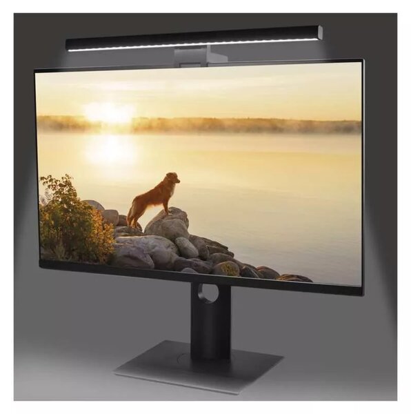 Emos Z7617 AVA - LED stmívatelné svítidlo na monitor / notebook napájené z USB, 3000K, 4000K, 5000K, 46cm (LED svítidlo s univerzálním držákem na monitor)