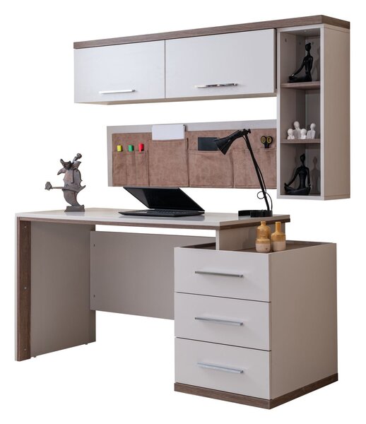 PC stolek Milky (krémová + hnědá). Akce -23%