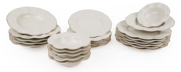 Porcelánová jídelní sada 24 ks pro 6 osob Waves – Kütahya Porselen