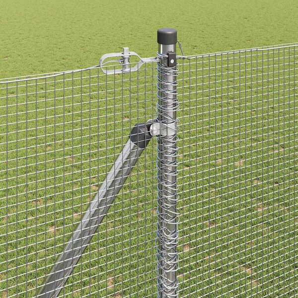 Svařované drátěné ploty s hroty 10 x 1,5 m Pozinkovaná ocel 3351938