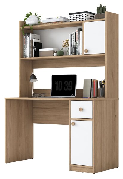 PC stolek Havasi 127 (ořech + bílá). Akce -23%