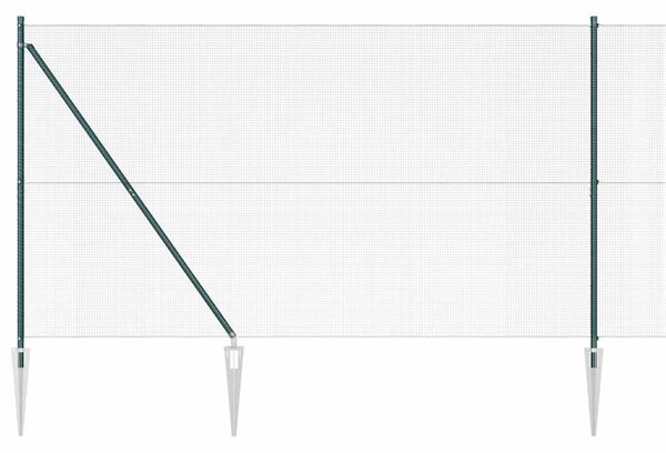 Svařované drátěné ploty s hroty 10 x 1,5 m Ocel potažená PVC 3352057