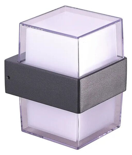 LED nástěnné svítidlo Lars Square 3000K tmavě šedá