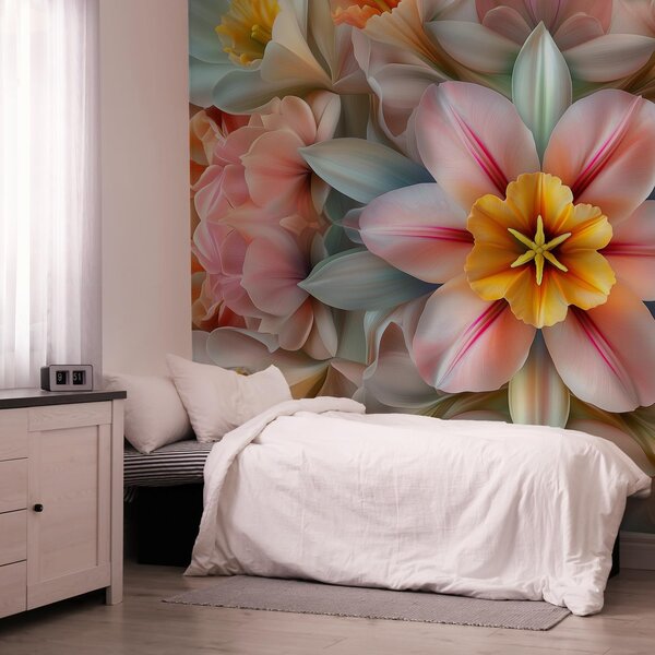 Fototapeta - Kaleidoskopický květ (245x170 cm)