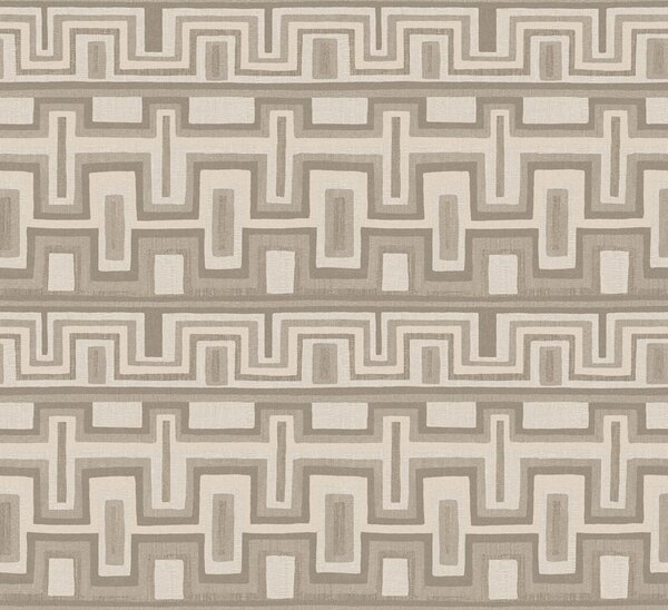Geometrická vliesová tapeta na zeď, béžová, etno, AMA001, Amani, Masureel