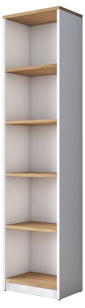 Kalune Design Moderní sada Darah s psacím stolem, knihovnou a policí ořech/bílá
