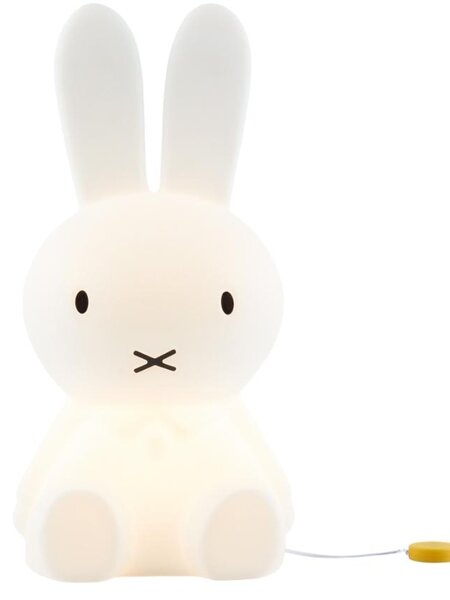 Bílá plastová dětská LED lampa Mr. Maria Miffy 50 cm