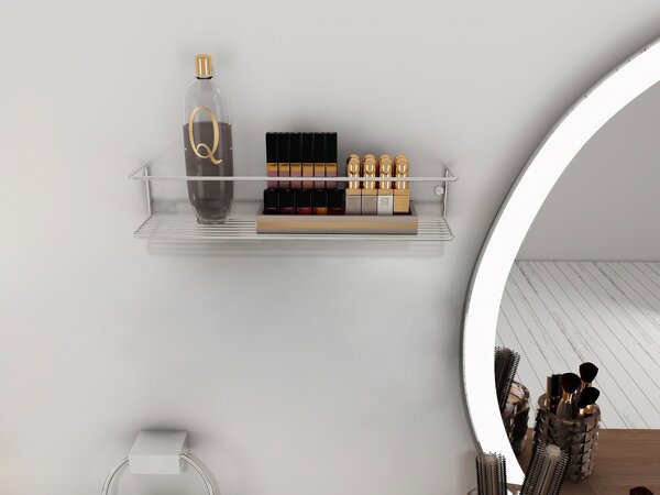 Kalune Design Nástěnná police BANYO chrom