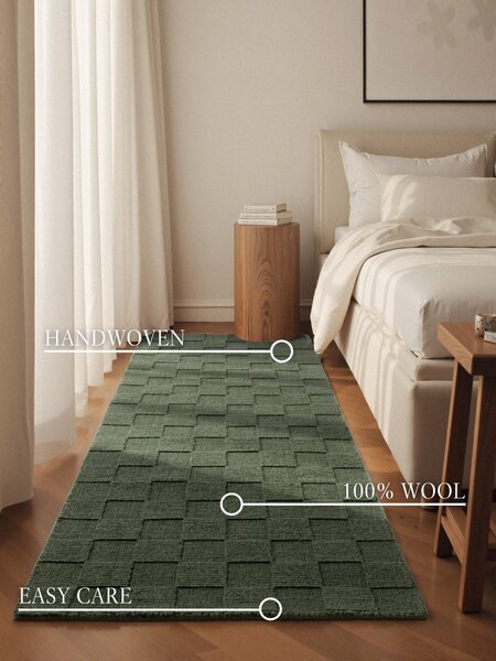 Villeroy & Boch, Běhoun Villeroy & Boch Scala 106268 Green, 80x200, zelená, ložnice