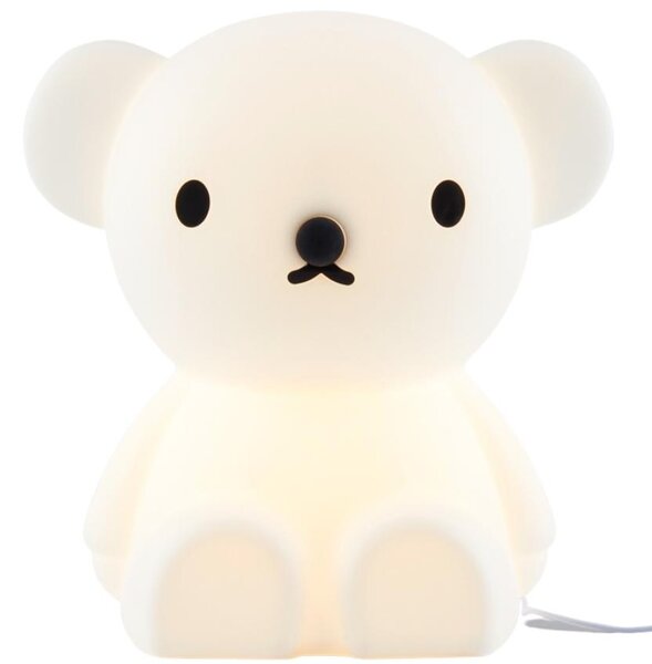 Bílá plastová dětská LED lampa Mr. Maria Boris 36 cm