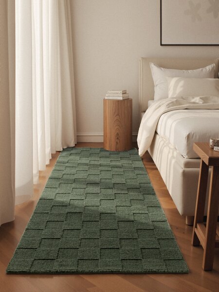 Villeroy & Boch, Běhoun Villeroy & Boch Scala 106268 Green, 80x200, zelená, ložnice